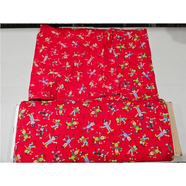 South Sea Imports Printed Fabric Bolt Featuring Toy-Themed Design