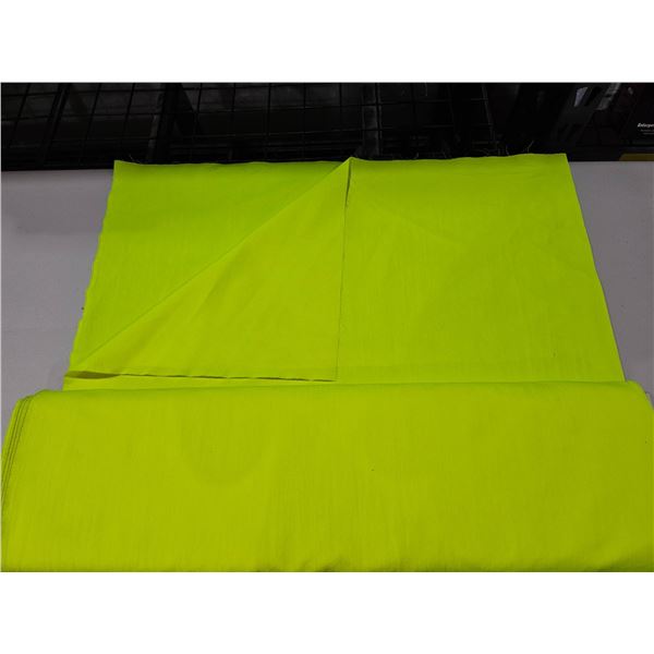 Roll of Bright Yellow Fabric Material