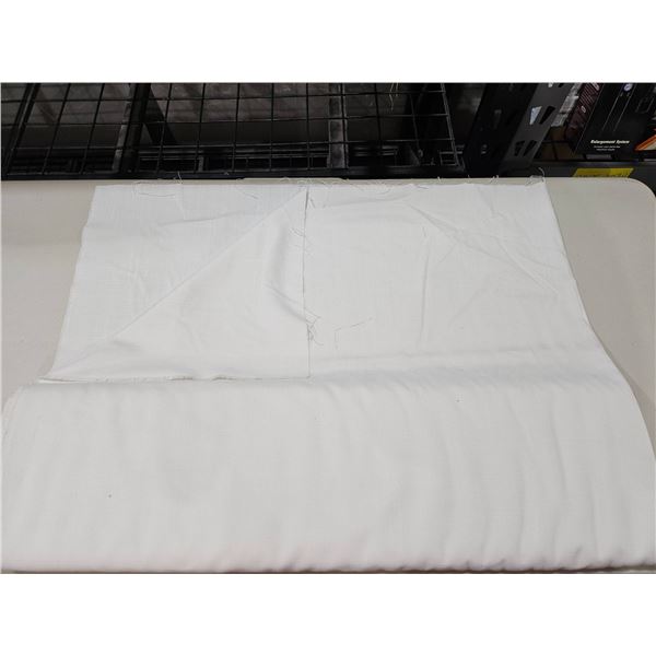 White Folded Material with Cardboard Support