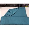 Image 1 : Teal Fabric Roll with Textured Pattern