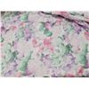 Image 2 : Floral Fabric Material With Pink and Purple Flower Pattern