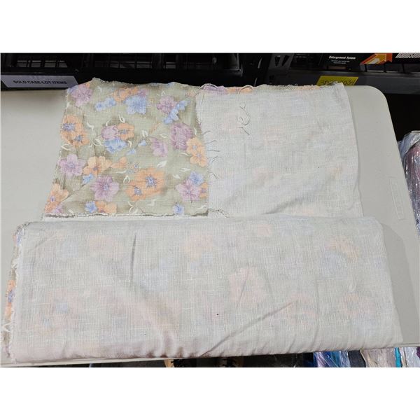 Fabric Roll With Multicolor Floral Design