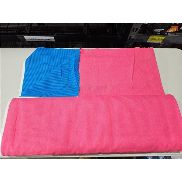 Pink and Blue Dual-Color Fabric Roll