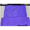 Image 1 : Silk Fabric Roll with Purple Embossed Geometric Pattern