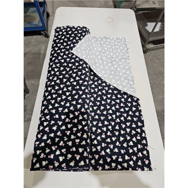 Printed Fabric Material With Colorful Pattern