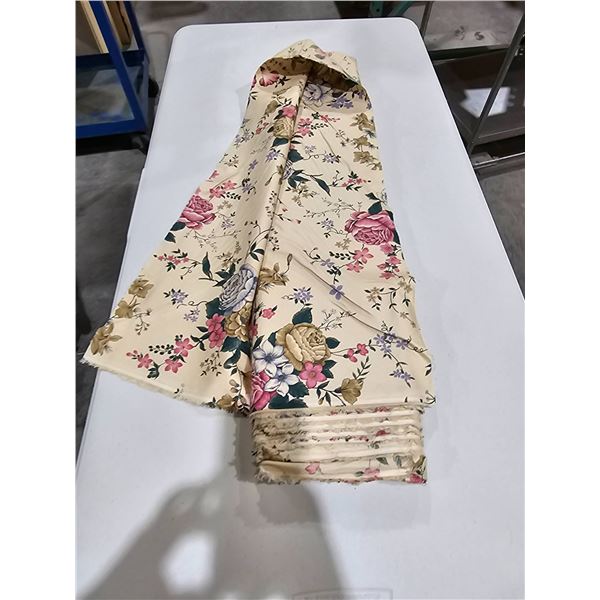 Floral Patterned Fabric Roll