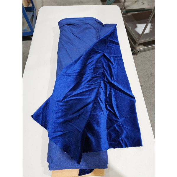 Royal Blue Panne Velvet Fabric,  100% Polyester