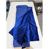 Image 1 : Royal Blue Panne Velvet Fabric,  100% Polyester