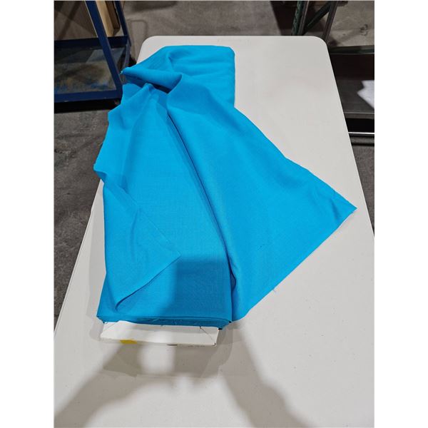 Roll of Blue Fabric Material