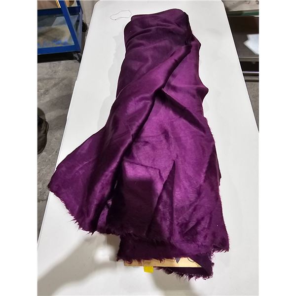 Bolt of Purple Fabric Material