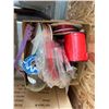 Image 1 : Spools of Decorative Ribbon and String in Mixed Sizes and Colors