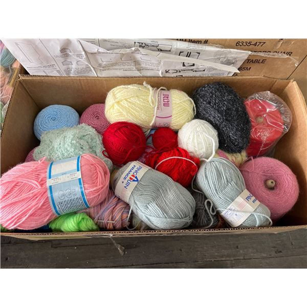 Yarn Skeins And Spools Lot