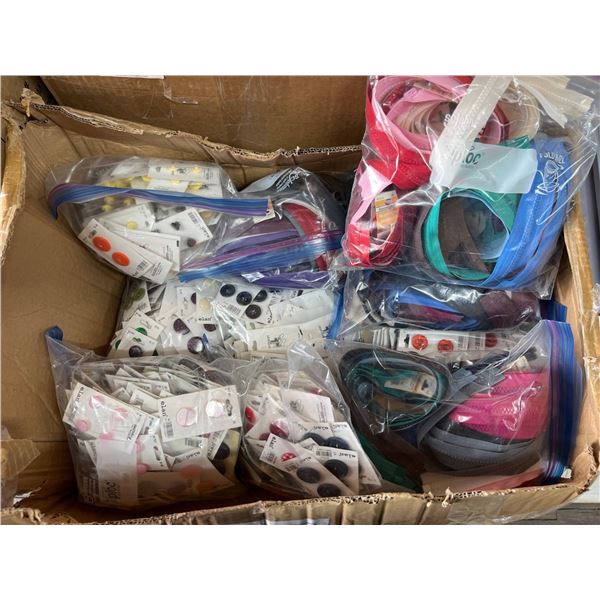 Sewing and Craft Supplies, Including Zippers and Fasteners