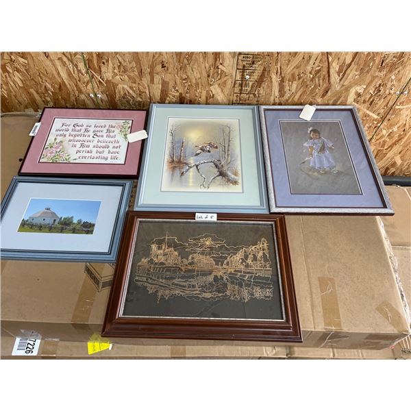 5 Framed Decorative Art and Prints