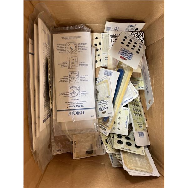 Bulk Lot of UNIQUL Label Ribbons and Assorted Items