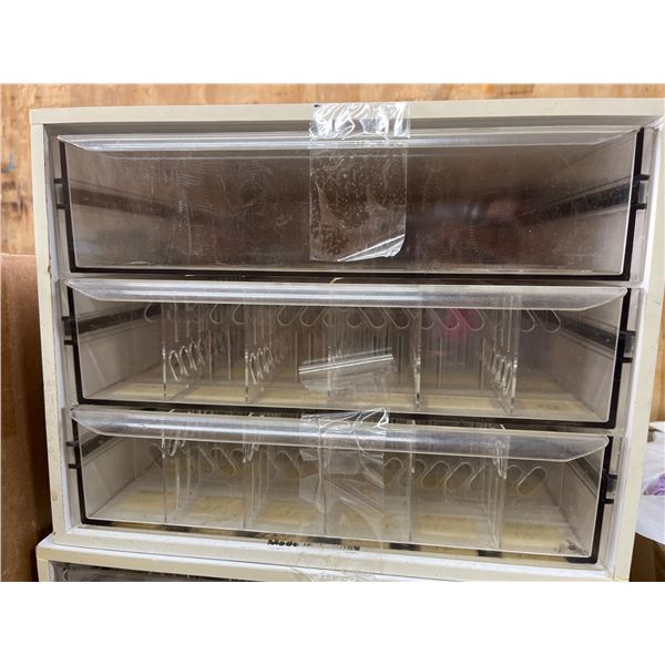 DMC Three-Drawer Thread Storage Unit with Compartment Dividers