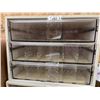 Image 1 : DMC Three-Drawer Thread Storage Unit with Compartment Dividers