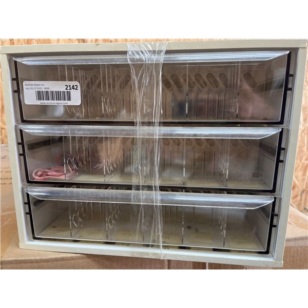 Plastic Multi-Drawer Storage Unit with Clear Pull-Out Drawers