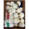 Image 1 : Yarn Skeins Including Bernat Satin, Red Heart, and Other Brands