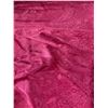 Image 2 : Roll of Pink Glitter Fabric with Floral Design