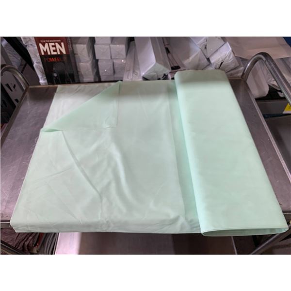 Roll of Light Green Plastic Sheeting