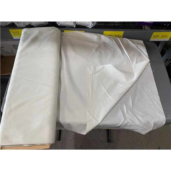 White Fabric Roll Plain Design
