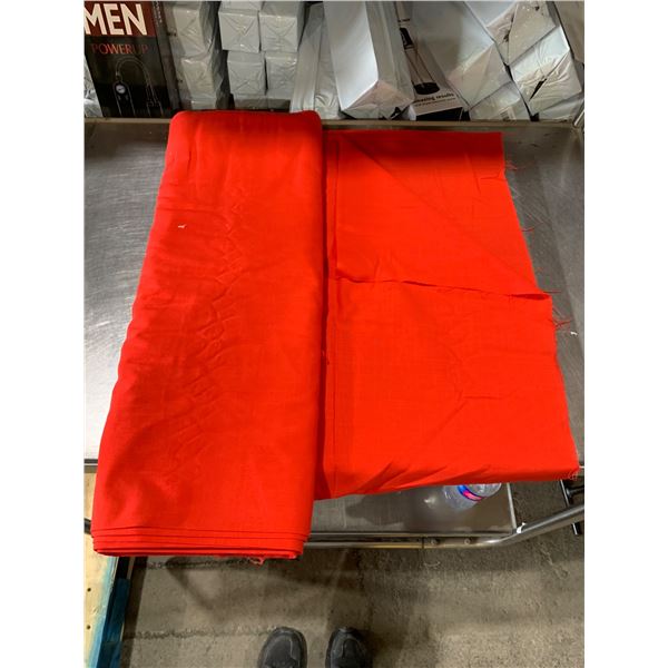 Large Red Fabric Roll,