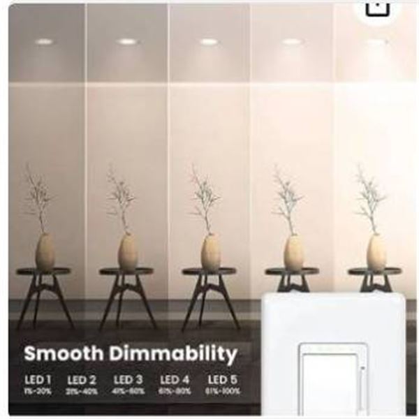 Feit Electric Smart Dimmer Switches, 3-Pack, WiFi-Enabled, Compatible with Alexa & Google Home Lot o