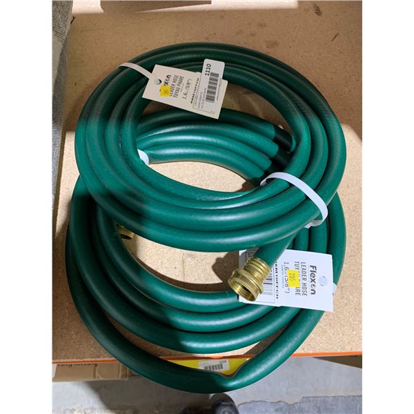 Lot of 2 Flexon  5/8 Inch Leader Hoses, 10 Feet