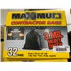 Image 2 : Maximum Contractor Bags, 3 Mil Thickness, 33 in x 48 in, 32-Count