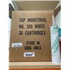 Image 2 : Top Industrial No. 200 White Silicone Rubber Caulk – 36 Cartridges, 305ml Each