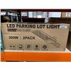 Image 2 : 300W LED Parking Lot Light, 2-Pack, Photocell Dusk to Dawn, IP65 Rated