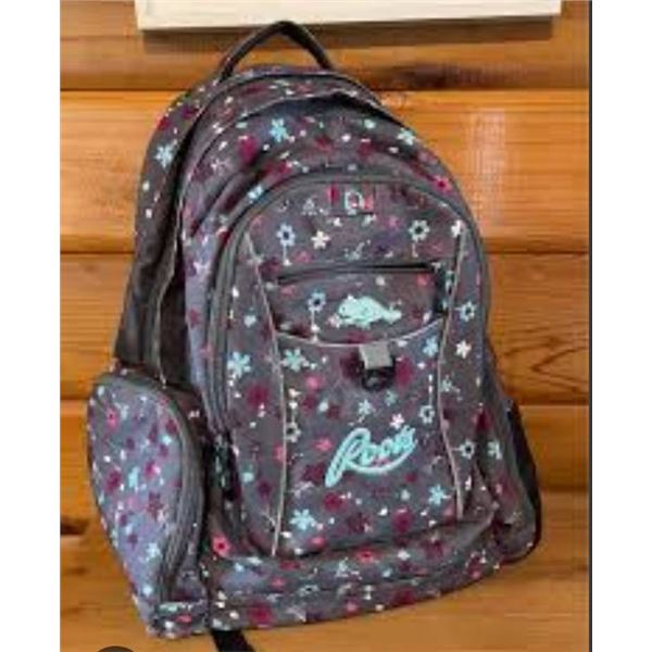 Roots Multi-Compartment Backpack With Floral Print