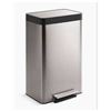 Image 1 : Kohler 47L 13-Gallon Stainless Steel Step Trash Can with Slow-Close Lid