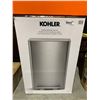 Image 2 : Kohler 47L 13-Gallon Stainless Steel Step Trash Can with Slow-Close Lid
