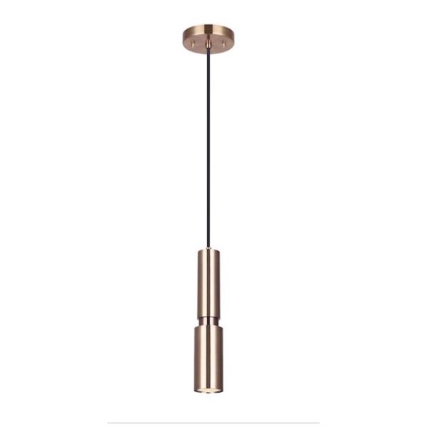 Canarm Mia Gold Contemporary Cord Mount 1-Light Pendant Light