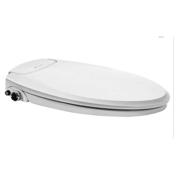 Brondell Swash CL99-BB-EW Non-Electric Bidet Toilet Seat, Elongated White