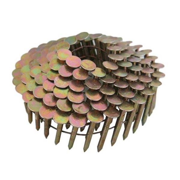 Bissett 15 Degree Coil Roofing Nails, 1-1/4 Inch x 0.120 Inch, Qty 7,200