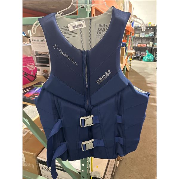 Hyperlite HL Adult X-Large Life Vest with Dual Buckle and Zipper Closure