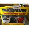 Image 2 : Maximum Contractor Bags, 3 Mil Thickness, 33 in x 48 in, 32-Count