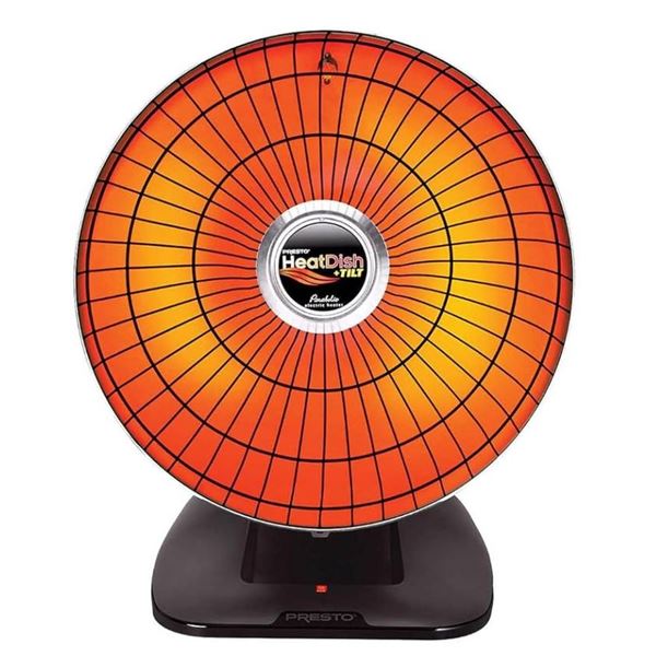 Presto HeatDish Parabolic Electric Heater with Tilt Feature