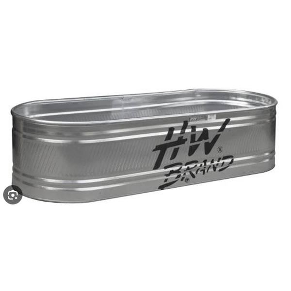 HW Brand Oval End Stock Tank Model RE228, 8 ft, x2′