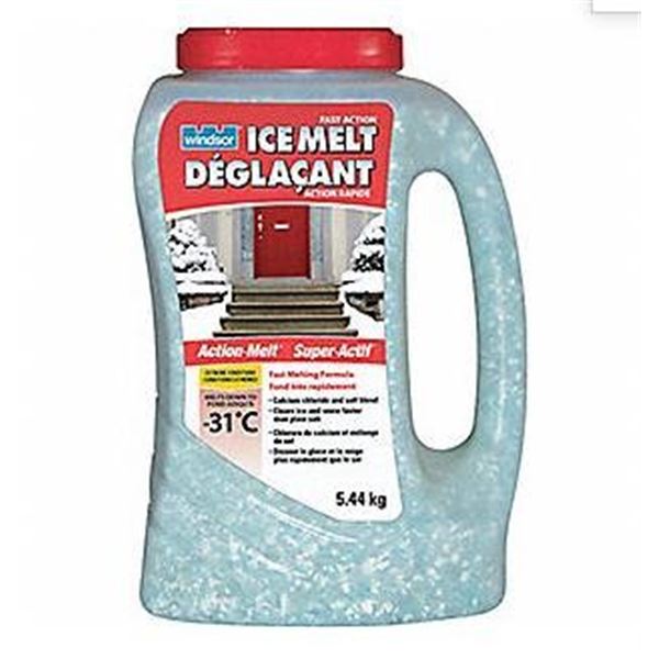 Pallet Lot – Windsor Ice Melt Fast Action 5.44 Kg, Pallet of 108 Units