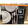 Image 2 : BIA Cordon Bleu Aubry 16-Piece Set with Porcelain Dinnerware