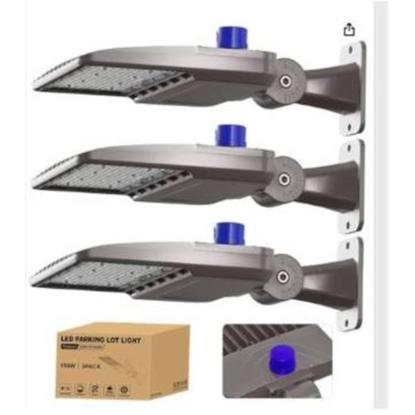 150W LED Parking Lot Light Set With Photocell and IP55 Rating