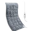 Image 1 : Weighted Heating Pad 17”x 33″ XXXL Electric Heating Pad for Back Pain Relief