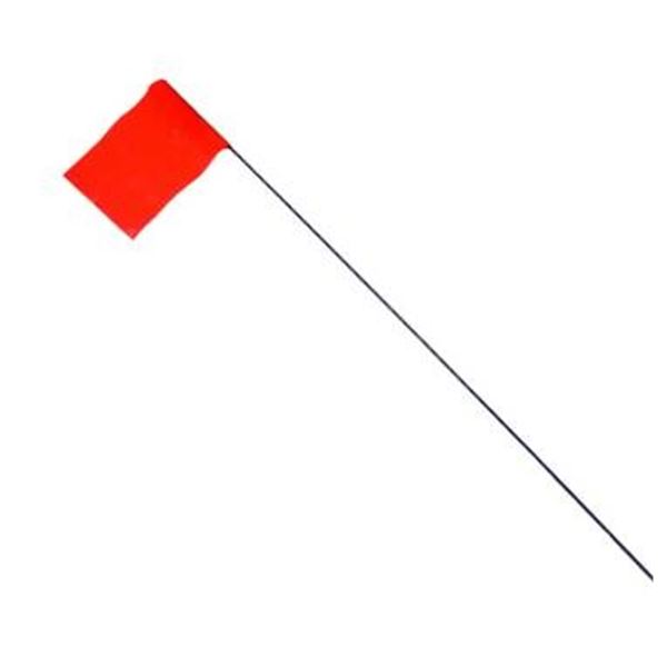 Johnson Stake Flags Red 100 Pack Lot of 4 Units
