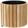 Image 1 : 10.75-Inch Cedar Planter with Recycled Plastic Fabric Liner