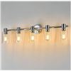 Image 1 : ALAISLYC 5 Light Bathroom Wall Sconce Light Fixtures with Clear Glass Bathroom Wall Lights Over Mirr