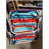 Image 2 : Tommy Bahama Backpack Chair With Striped Design and Storage Features